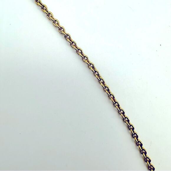 Kate Spade Necklace Initial A Monogram Chain Saturday Designer Gold tone Casual - Picture 4 of 8